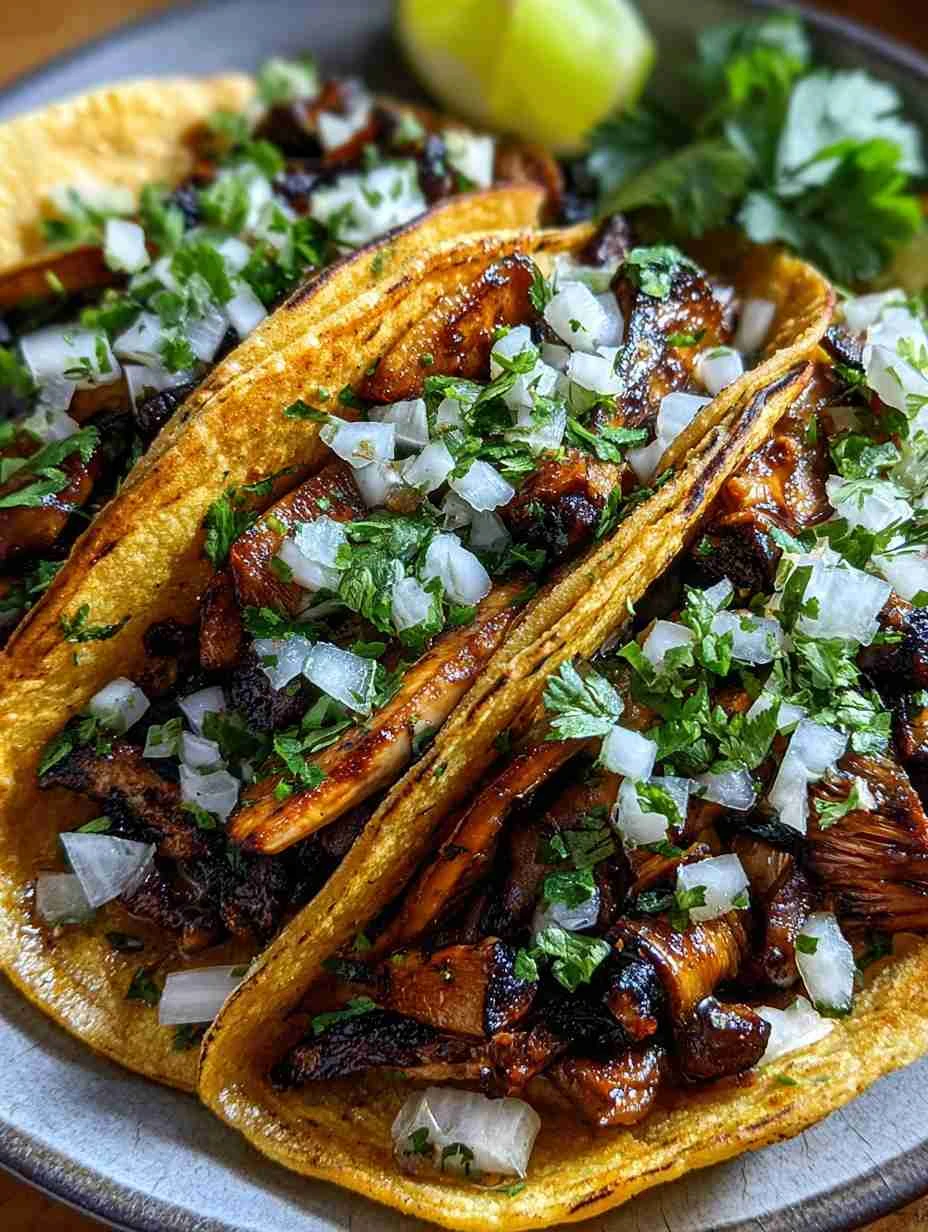 20-minute Mushroom Taco Recipe Best Quick Vegetarian Tacos Easy Mushroom Tacos Under 20 Minutes Heavenly Tasting Mushroom ...