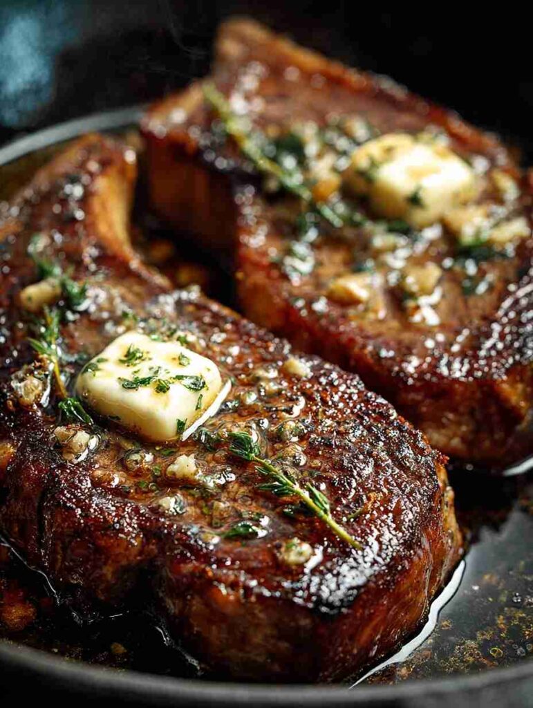 Best Pan-seared Ribeye Garlic Butter Recipe How To Make Garlic Butter For Ribeye Pan-seared Ribeye Steak Cooking Tips Best...
