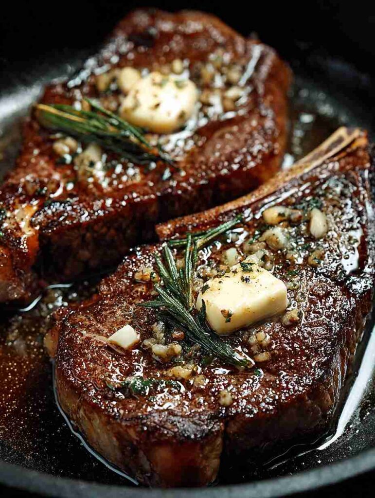 Best Pan-seared Ribeye Garlic Butter Recipe How To Make Garlic Butter For Ribeye Pan-seared Ribeye Steak Cooking Tips Best...