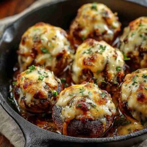 Cheesy Stuffed Meatloaf Bites