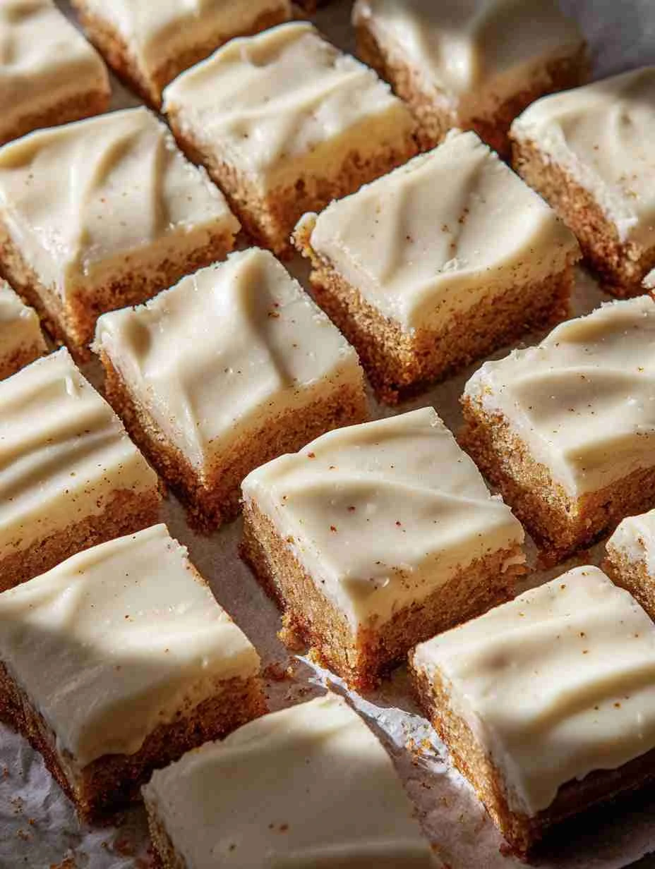 Apple Cinnamon Blondies Recipe Maple Cream Cheese Frosting Blondies Homemade Apple Cinnamon Blondies Gluten-free Apple Cin...