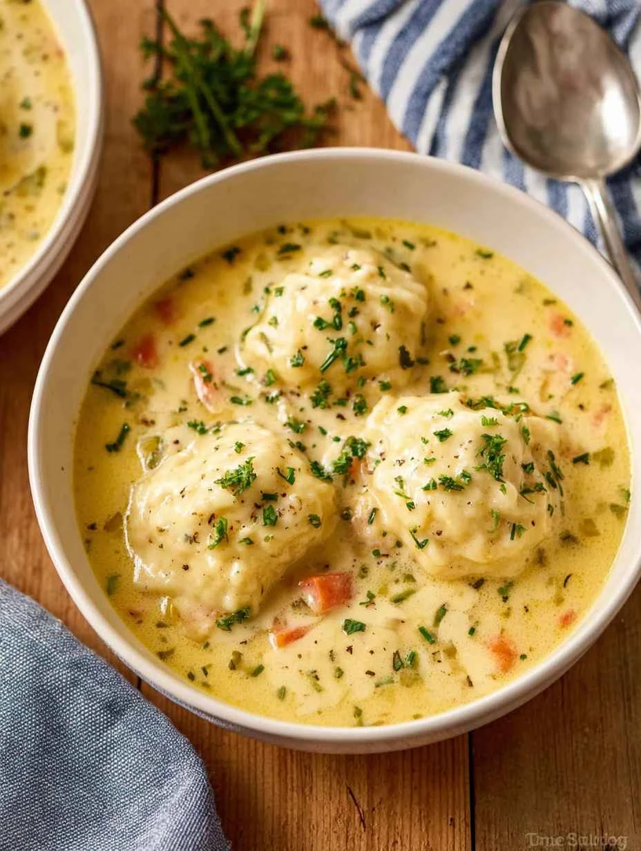 Comforting Chicken Dumpling Soup