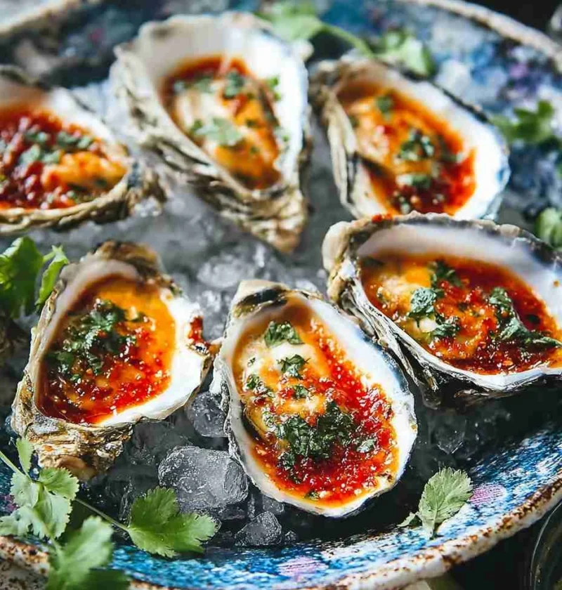 Best Harissa Butter Oyster Recipe Easy Baked Oysters With Harissa Gourmet Harissa Butter Oysters DIY Homemade Spicy Hariss...
