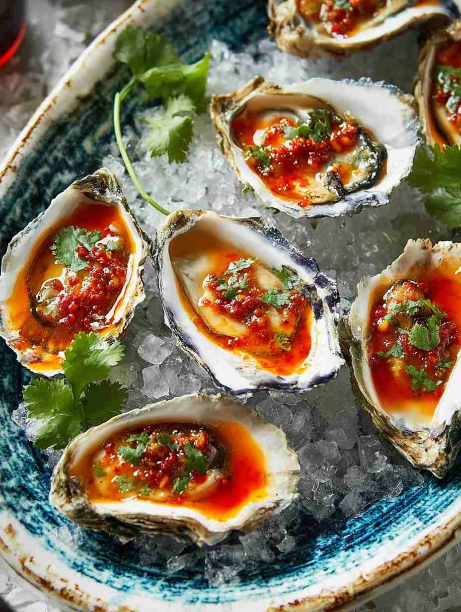 Best Harissa Butter Oyster Recipe Easy Baked Oysters With Harissa Gourmet Harissa Butter Oysters DIY Homemade Spicy Hariss...