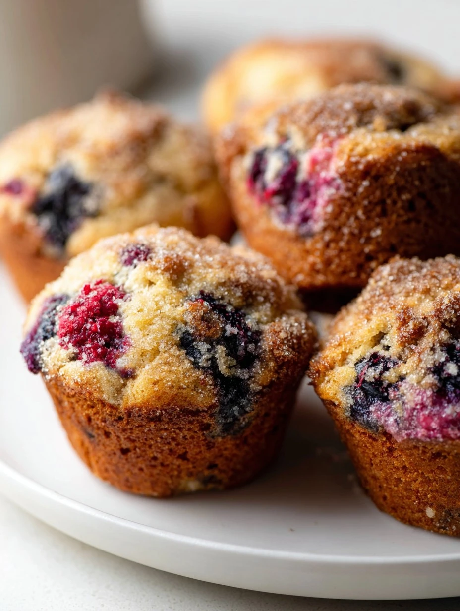 Best Mixed Berry Muffins Sugary Tops Recipe Easy Sugary Top Mixed Berry Muffins Homemade Mixed Berry Muffins With Crunchy ...