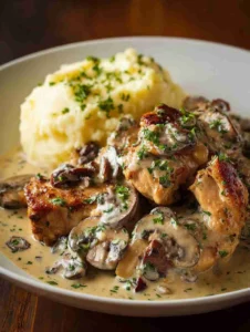 Rich Chicken Stroganoff