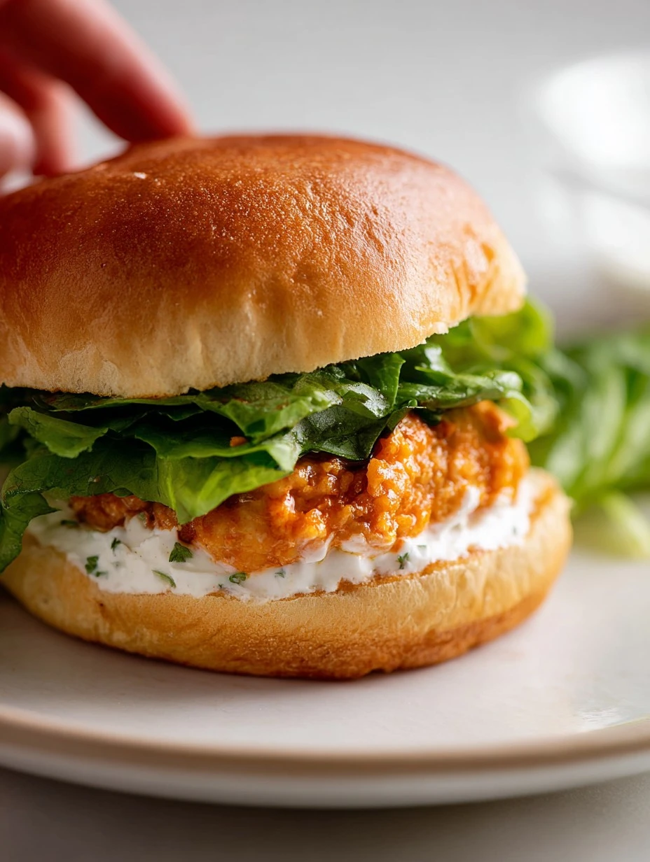 Buffalo Chicken Burger Recipe Homemade Buffalo Chicken Burgers Best Whipped Feta Spread For Burgers Spicy Buffalo Chicken ...