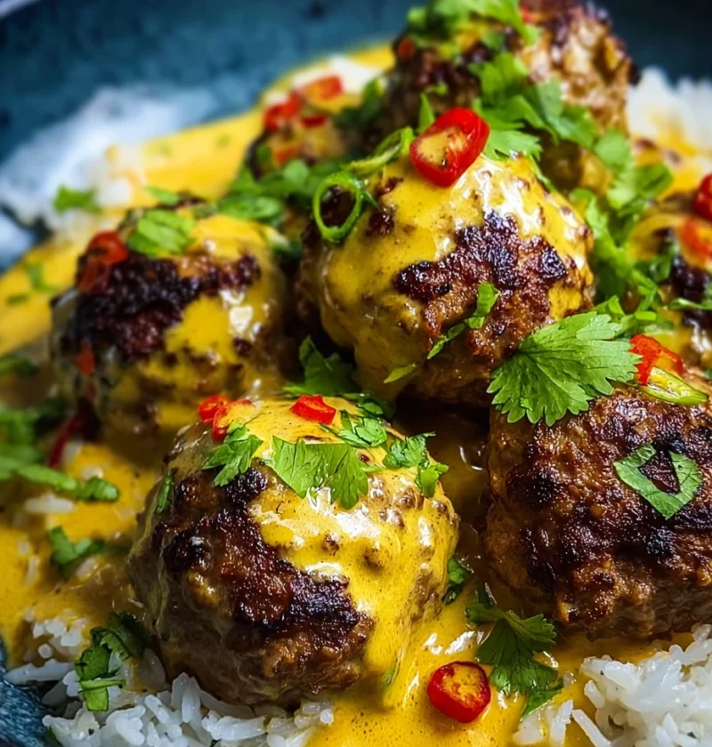 Caribbean Jerk Meatballs Recipe Easy Jerk Meatball Coconut Curry How To Make Jerk Meatballs Best Coconut Curry Sauce For M...