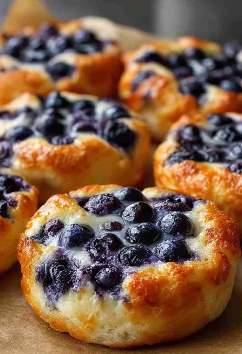 Cottage Cheese Blueberry Cloud Bread Recipe Fluffy Gluten-free Cloud Bread High Protein Cottage Cheese Bread Blueberry Cot...