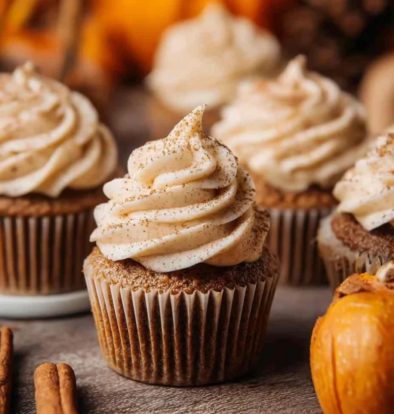 Decadent Pumpkin Cupcakes Recipe Brown Butter Cream Cheese Frosting Gourmet Pumpkin Spice Cupcakes Easy Decadent Pumpkin C...