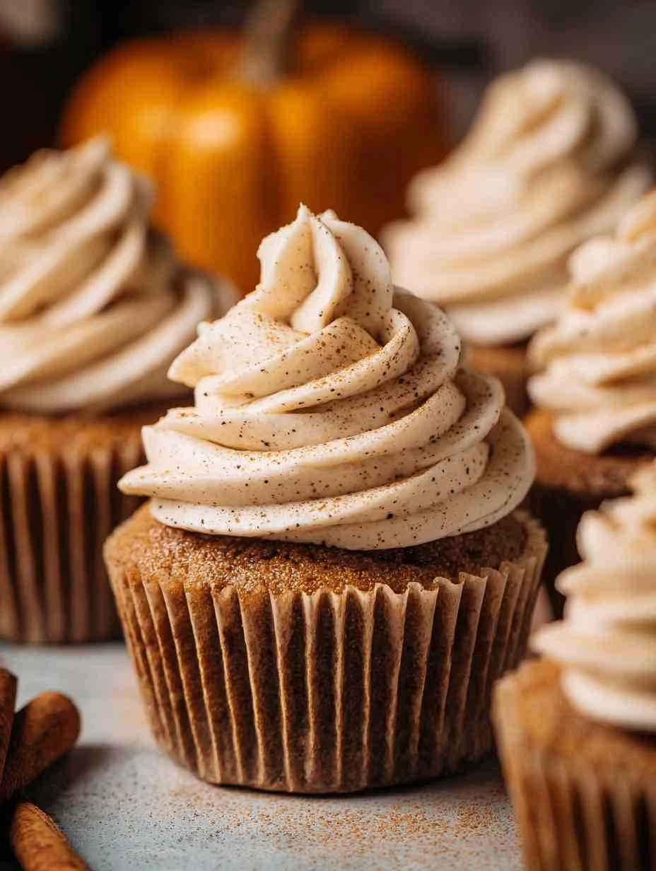 Decadent Pumpkin Cupcakes Recipe Brown Butter Cream Cheese Frosting Gourmet Pumpkin Spice Cupcakes Easy Decadent Pumpkin C...