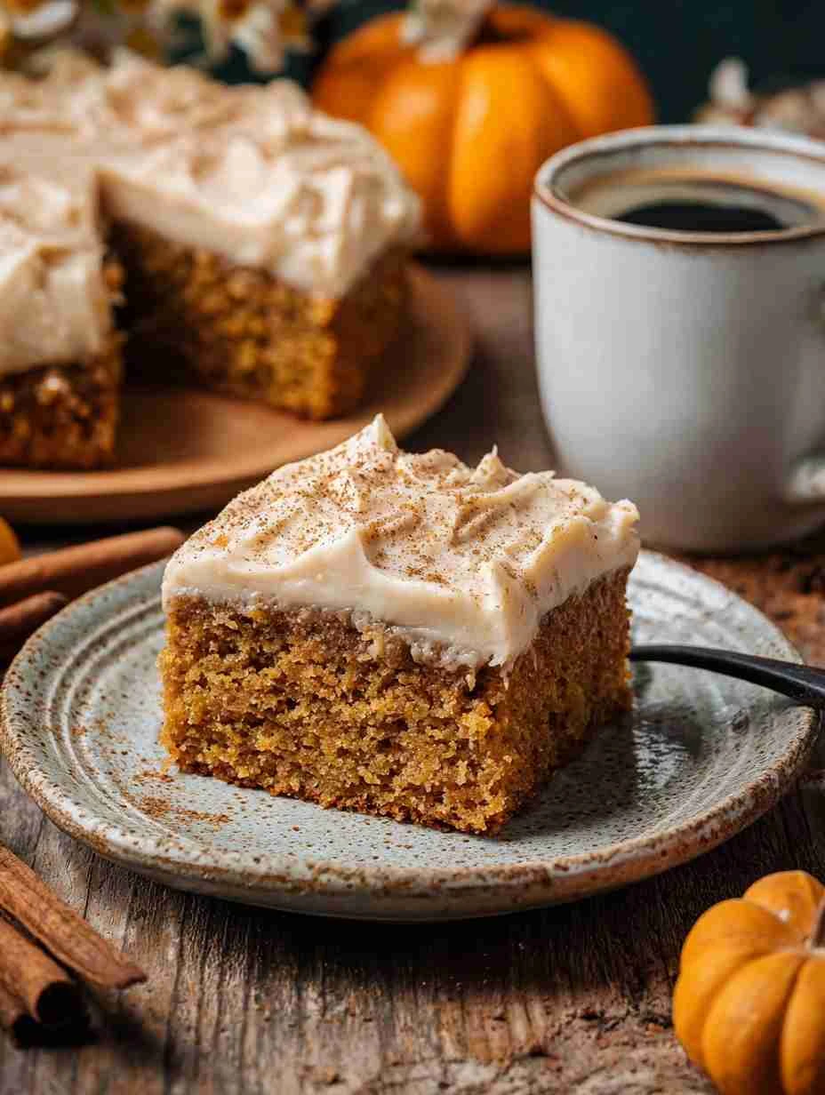Decadent Pumpkin Spice Latte Cake Recipe Espresso Cream Cheese Frosting Tutorial Best Pumpkin Spice Cake With Espresso Fro...