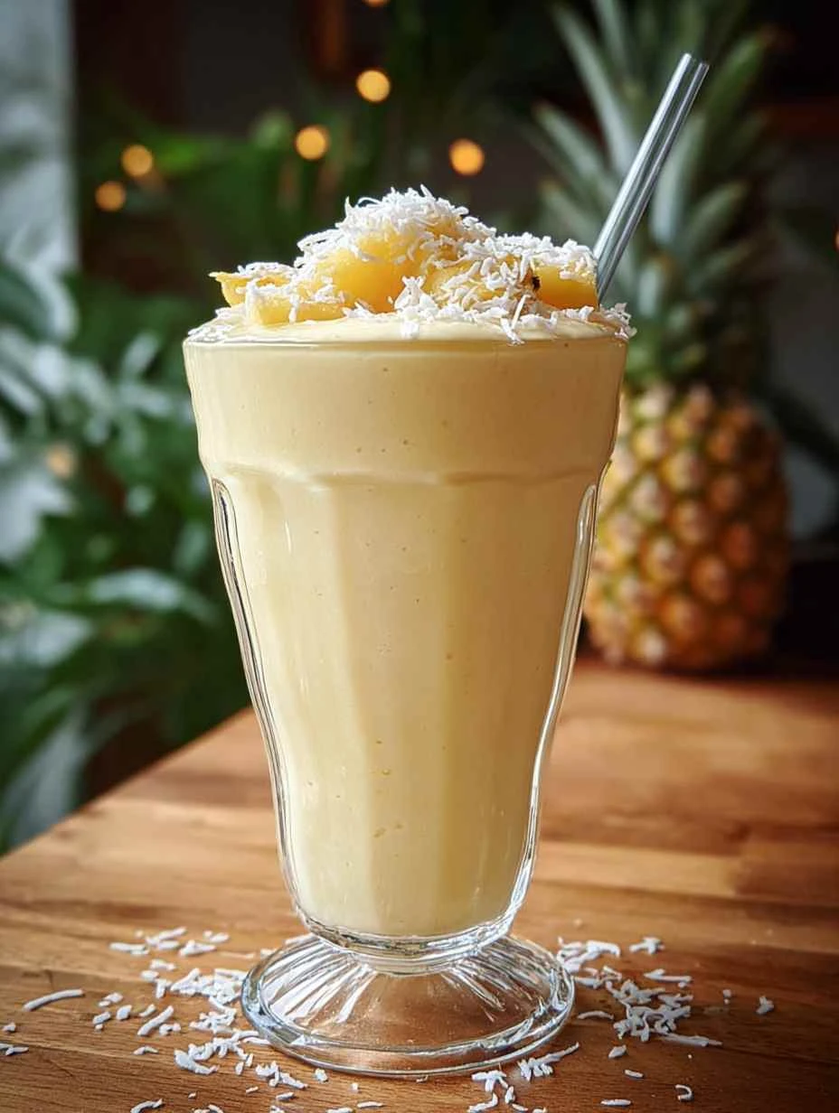 Easy 5-minute Pina Colada Milkshake Recipe Quick Tropical Pina Colada Milkshake Best Homemade Pina Colada Milkshake How To...