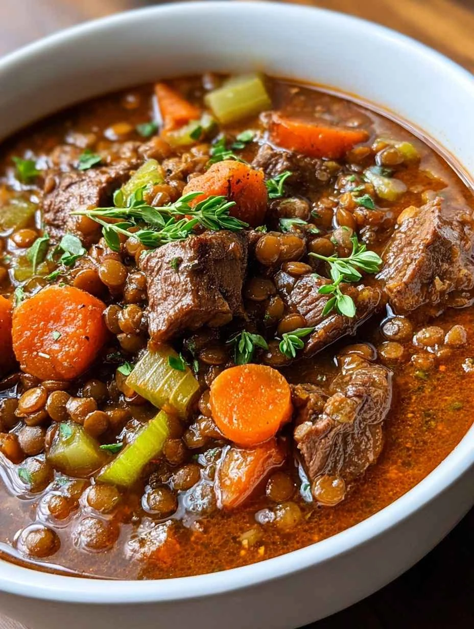 Hearty Beef Lentil Stew Recipe: 1-Pot Comfort Food Magic