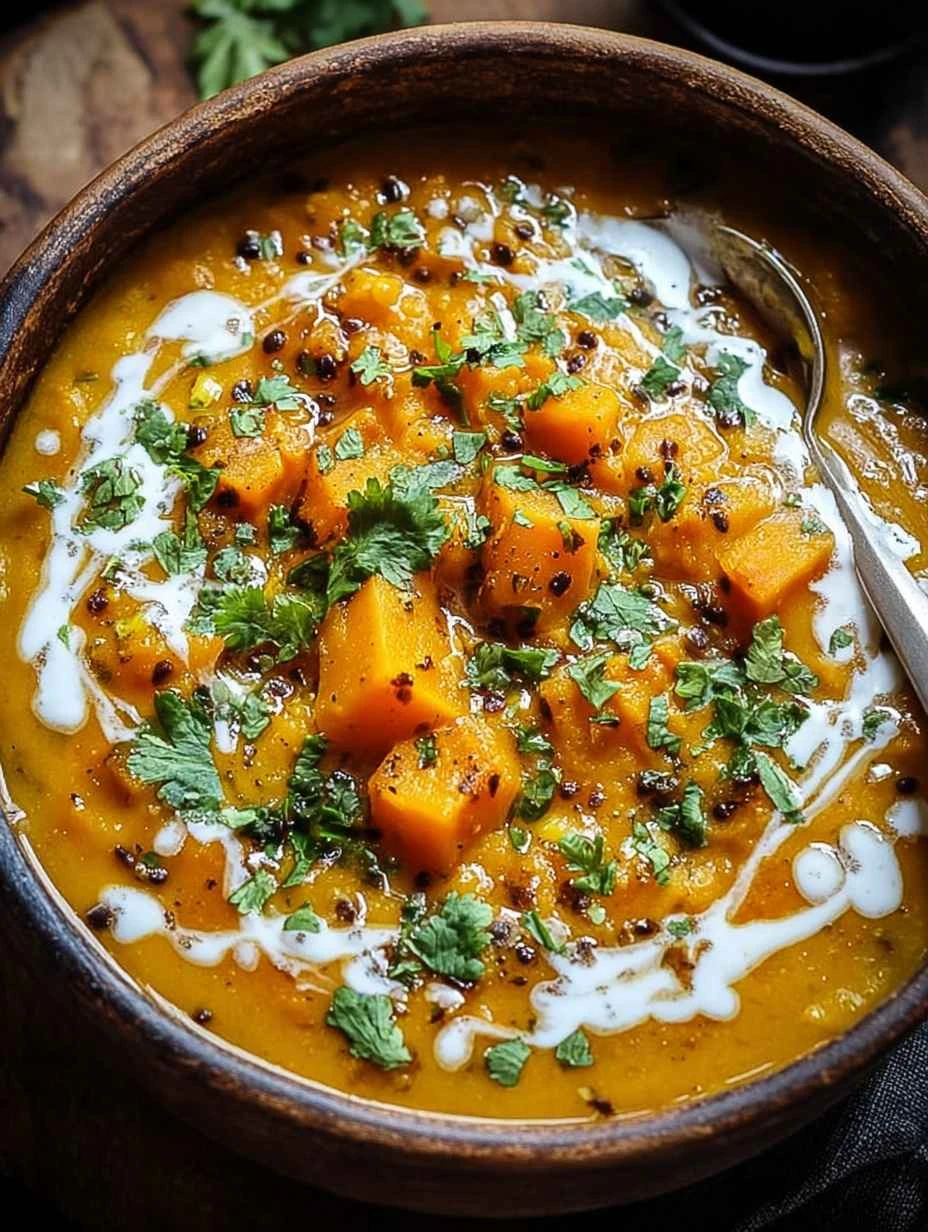 Easy Butternut Squash Soup With Lentils Hearty Lentil Potato Soup Recipe Quick Butternut Squash Lentil Soup Healthy 30 Min...