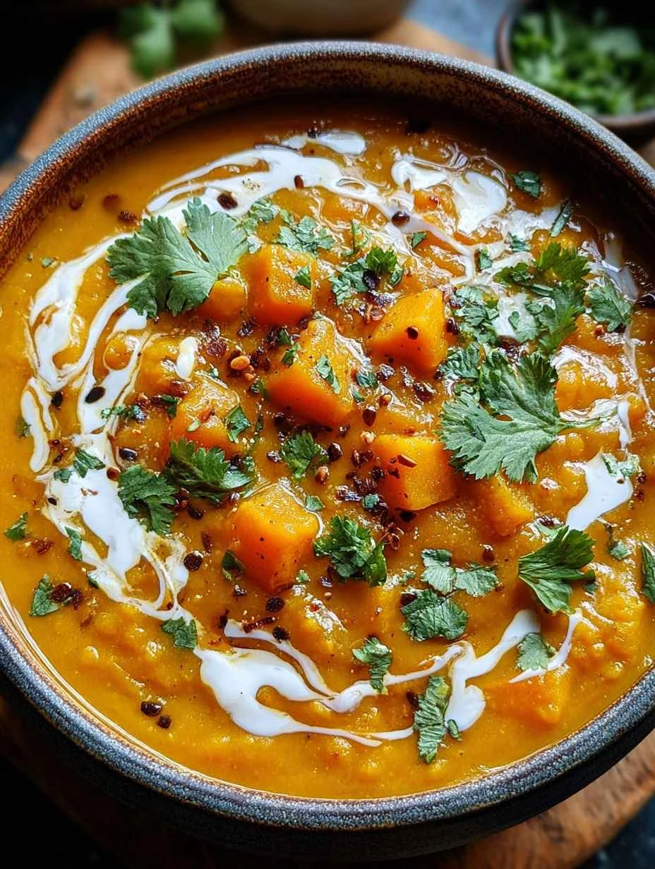 Hearty Butternut Squash Lentil Potato Soup in 30 Minutes