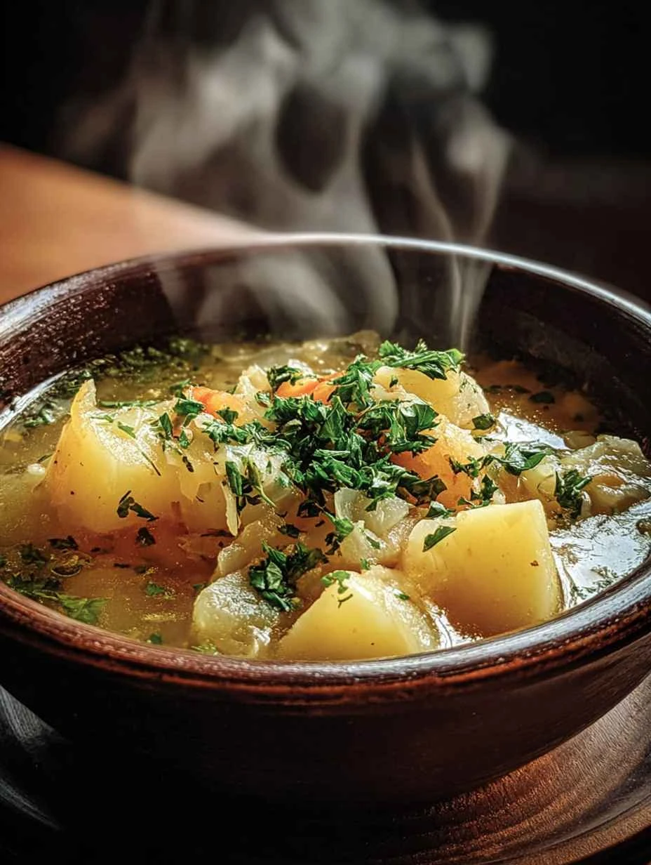 Easy Cabbage Potato Soup Recipe 4 Ingredient Cabbage Soup Hearty Cabbage Potato Soup Quick Cabbage Potato Soup Comfort Sim...