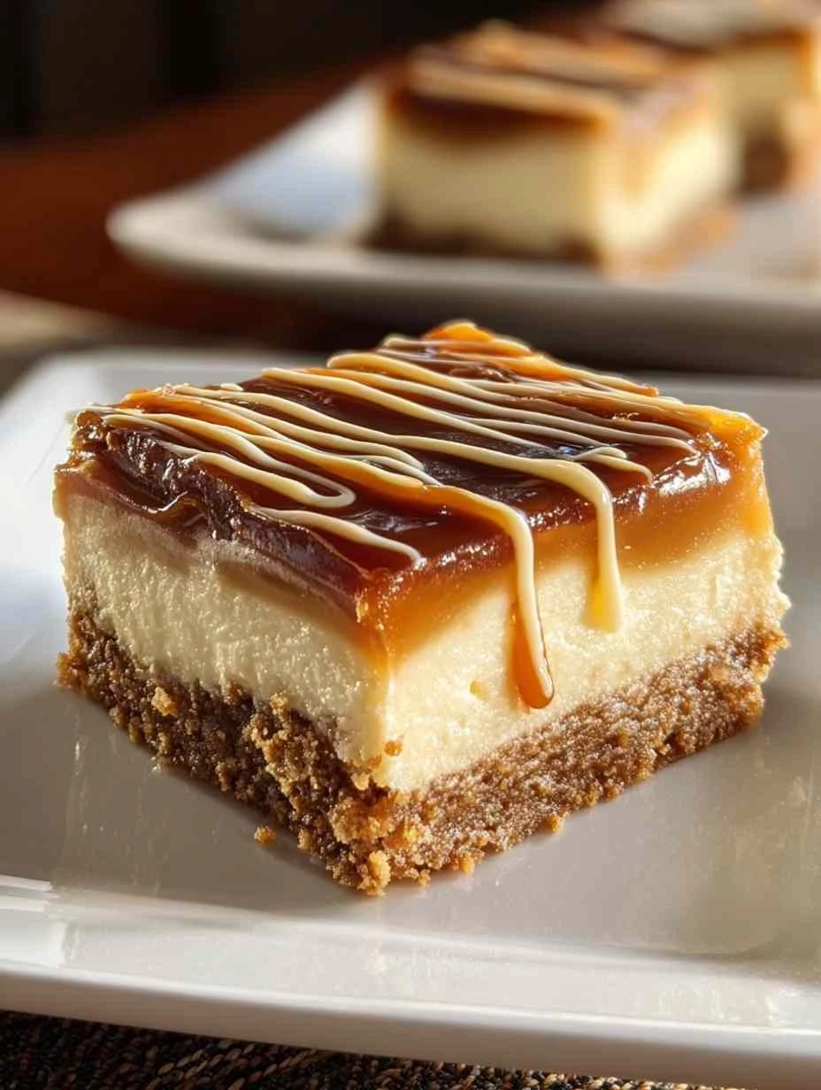 Decadent Caramel Cheesecake Bars Recipe – 5-Star Pleasure