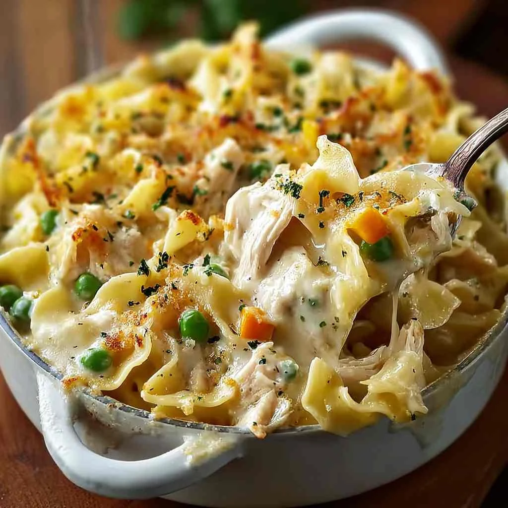 Easy Chicken Pot Pie Pasta Recipe Homemade Chicken Pot Pie Pasta Best Chicken Pot Pie Pasta Chicken Pot Pie Pasta With Veg...