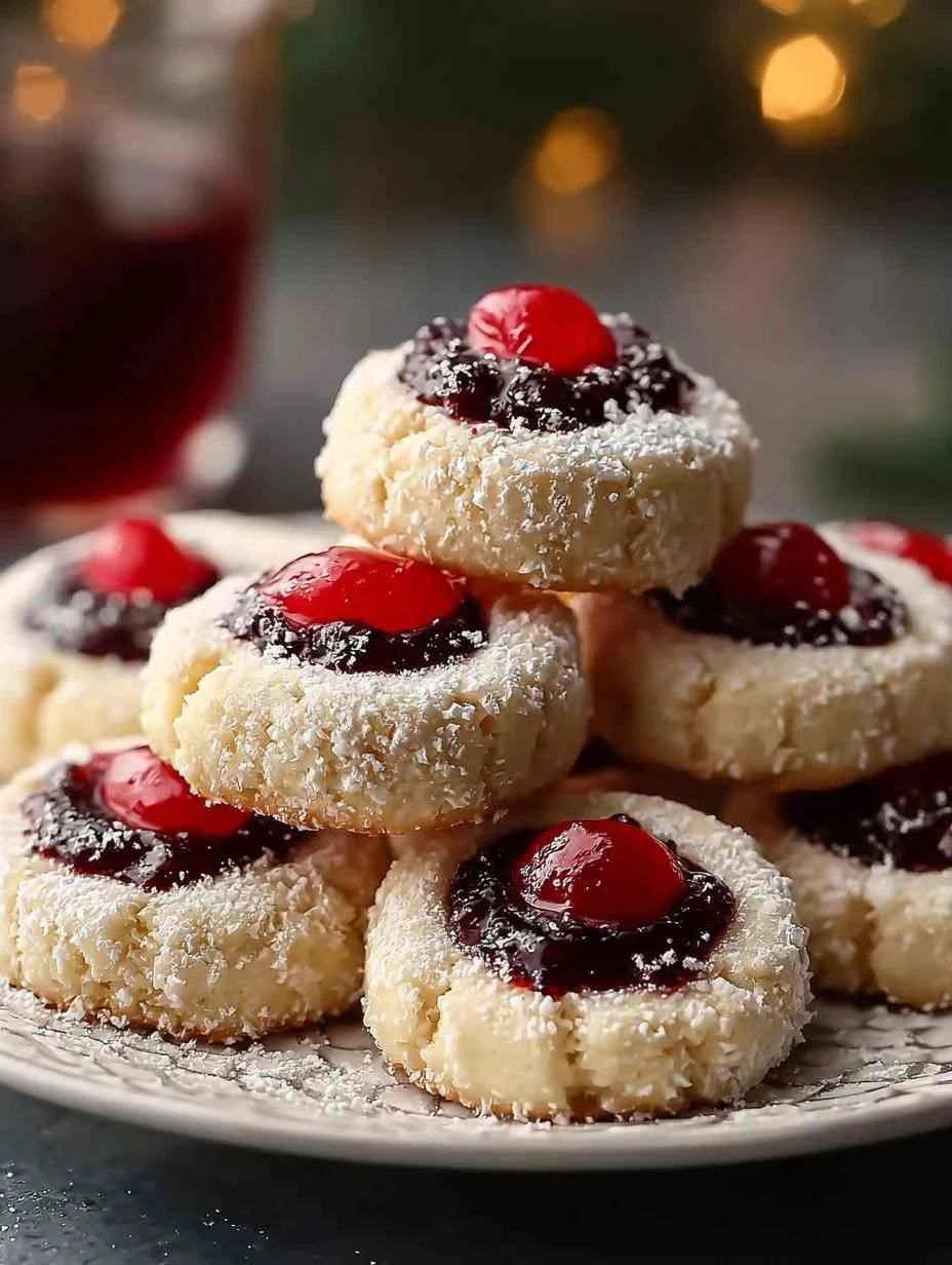 Easy Christmas Maraschino Cherry Shortbread Cookies Best Maraschino Cherry Cookies Recipe Homemade Cherry Shortbread Cooki...