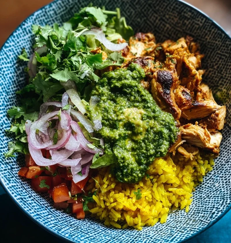 Easy Crockpot Chicken Bowls Recipe Cilantro Pesto Chicken Slow Cooker Yellow Rice Chicken Bowl Crockpot Healthy Chicken Ri...