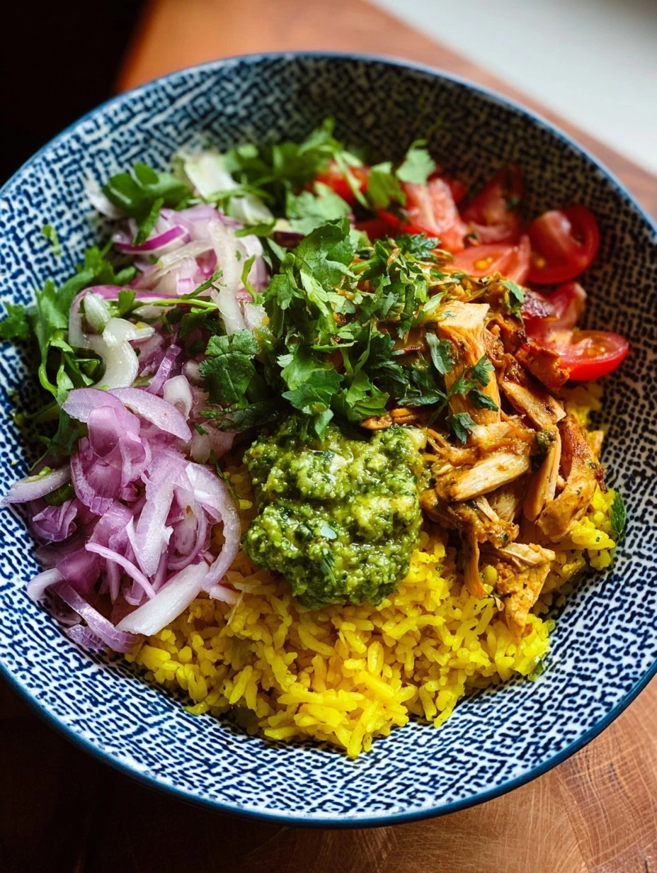 Easy Crockpot Chicken Bowls Recipe Cilantro Pesto Chicken Slow Cooker Yellow Rice Chicken Bowl Crockpot Healthy Chicken Ri...