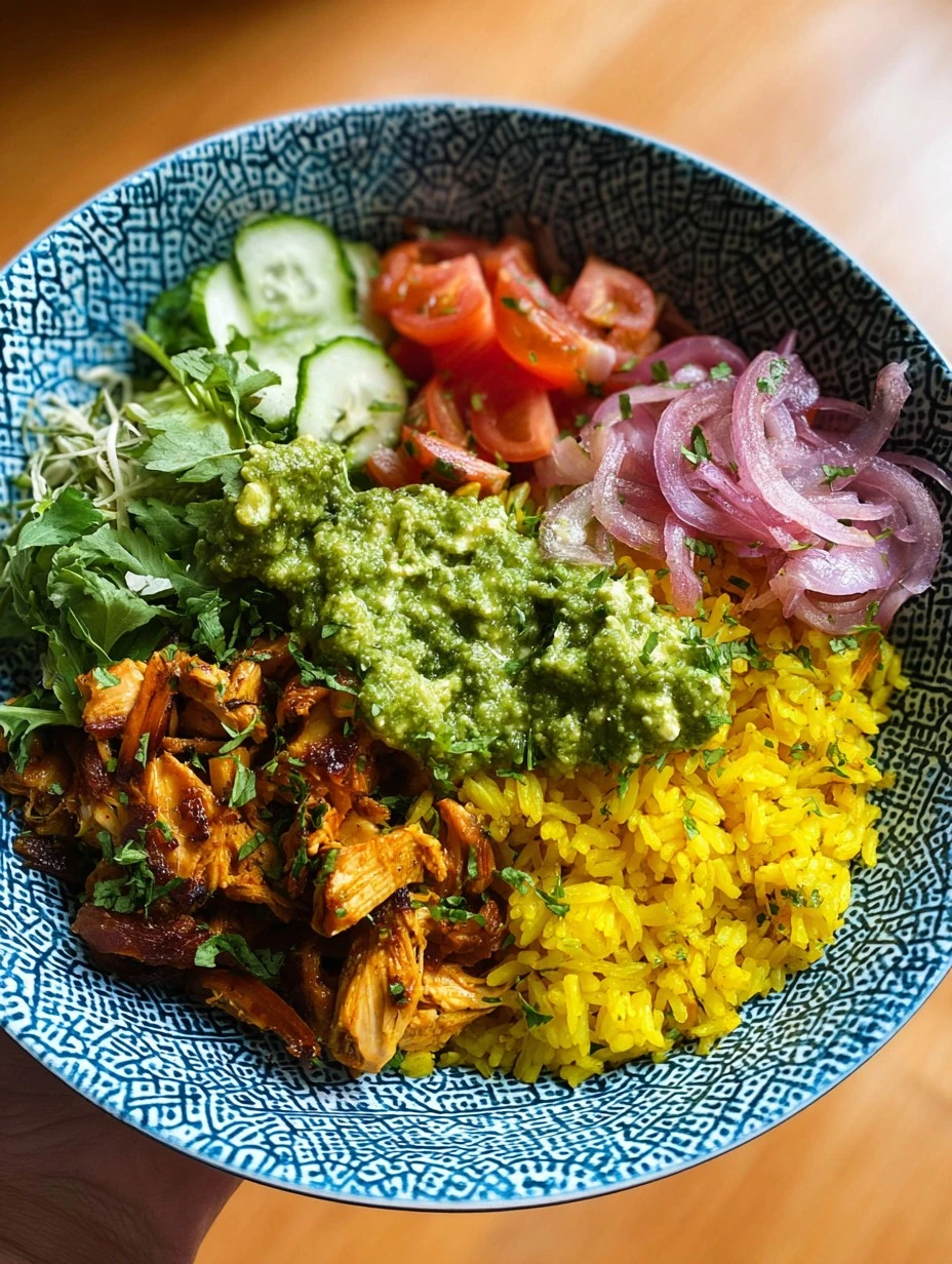 Easy Crockpot Chicken Bowls Recipe Cilantro Pesto Chicken Slow Cooker Yellow Rice Chicken Bowl Crockpot Healthy Chicken Ri...