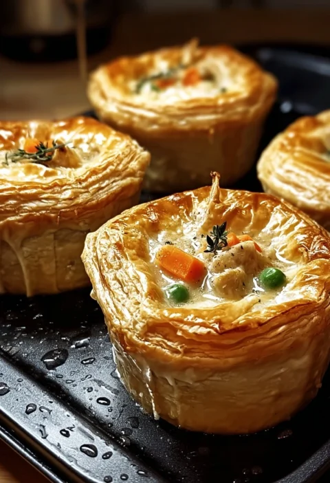 Easy Mini Chicken Pot Pies Recipe Homemade Mini Chicken Pot Pies Best Chicken Pot Pie Recipe For Winter Comfort Food Mini ...
