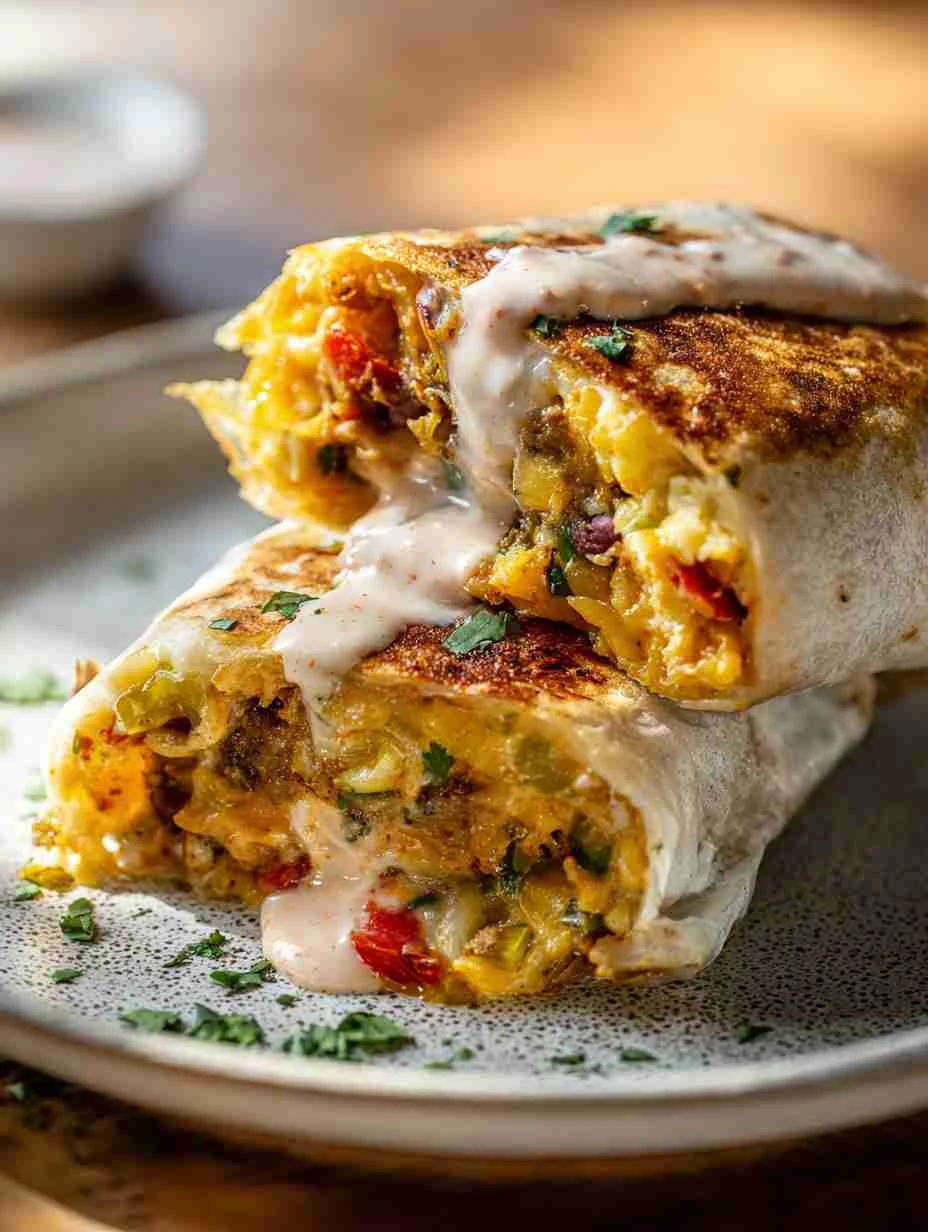 Easy Sheet Pan Breakfast Burritos Recipe Creamy Chipotle Sauce For Burritos Sheet Pan Burritos With Spicy Sauce Healthy Br...