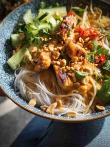 Thai Peanut Chicken Bowls