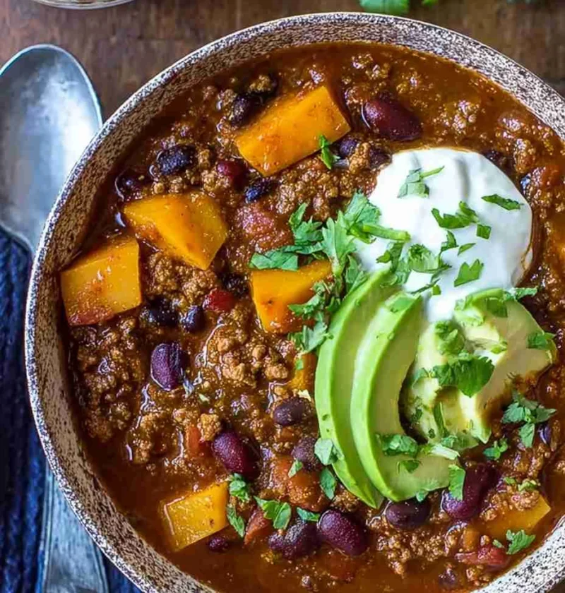Instant Pot Black Bean Pumpkin Chili Recipe Best Vegan Pumpkin Chili Instant Pot Savory Pumpkin Black Bean Chili Low Calor...