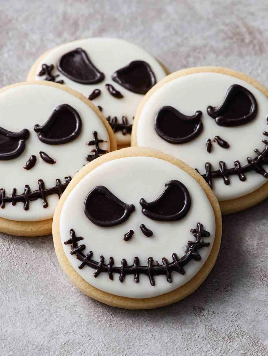 Jack Skellington Cookie Recipe DIY Jack Skellington Royal Icing Cookies How To Make Jack Skellington Cookies Best Royal Ic...