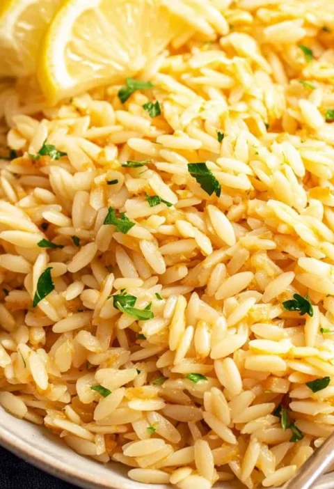 Lemon Orzo Salad Recipe Easy Lemon Orzo Side Dish Vegan Lemon Orzo Ideas Gluten-free Lemon Orzo Pasta How To Cook Lemon Or...