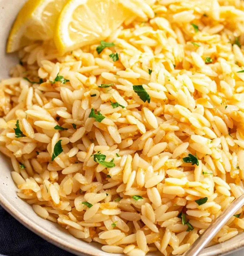 Lemon Orzo Salad Recipe Easy Lemon Orzo Side Dish Vegan Lemon Orzo Ideas Gluten-free Lemon Orzo Pasta How To Cook Lemon Or...