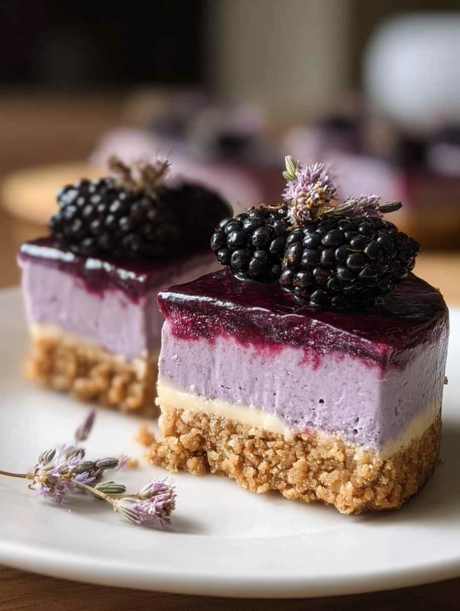 Mini Blackberry Lavender Cheesecake Recipe Lavender Cheesecake With Blackberry Topping Easy Mini Blackberry Cheesecake Ide...