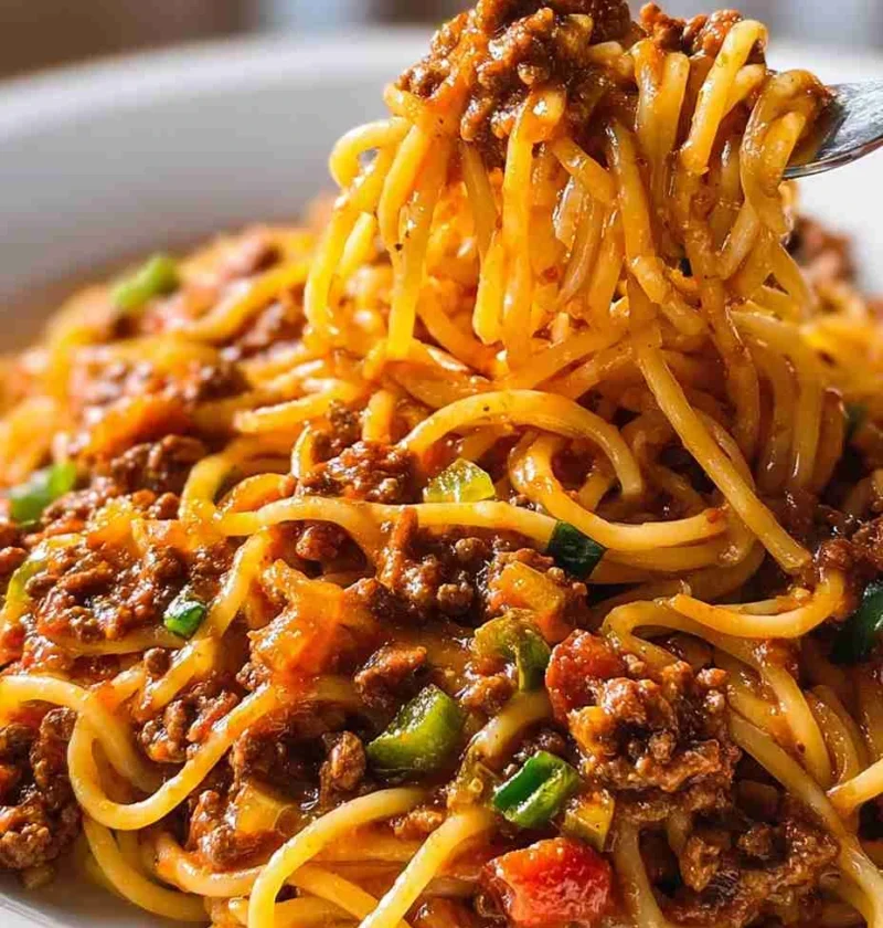 One Pot Taco Spaghetti Recipe Quick Taco Spaghetti Dinner 30 Minute Taco Pasta Easy One Pot Meals Taco Spaghetti For Busy ...