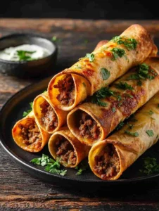 Crispy Cheesy Beef Taquitos: The Ultimate Oven-Baked Mexican Snack