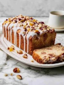 Rustic Apple Fritter Bread with a Sweet Glaze