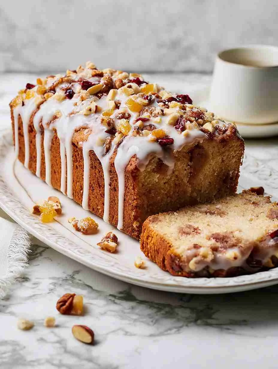 Rustic Apple Fritter Bread with a Sweet Glaze