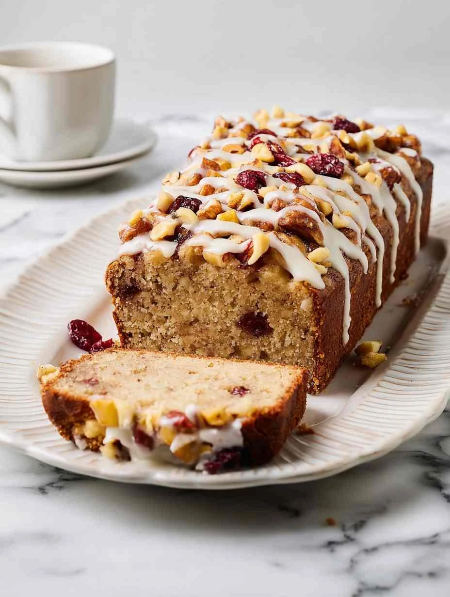 Rustic Apple Fritter Bread Recipe Easy Homemade Apple Fritter Bread Glazed Apple Fritter Loaf Tutorial How To Make Apple F...