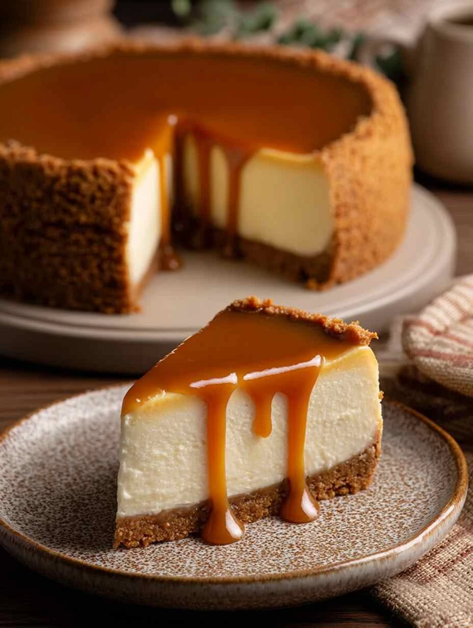Salted Caramel Cheesecake Recipe Best Biscoff Crust Cheesecake How To Make Salted Caramel Cheesecake Decadent Cheesecake R...