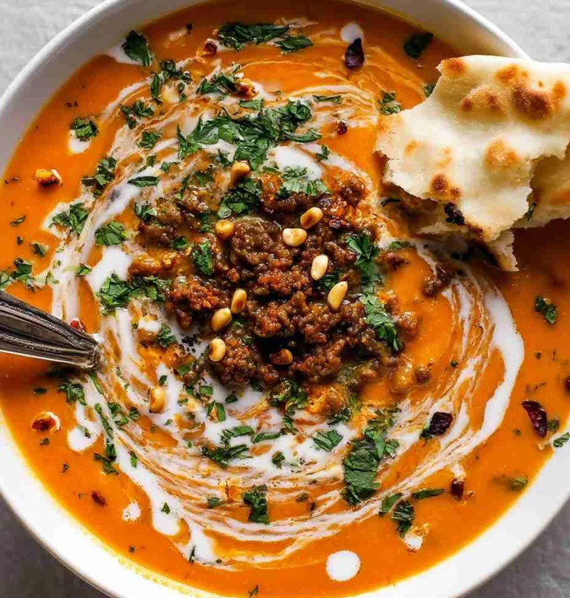 Spiced Beef Carrot Soup Recipe Carrot Soup With Pine Nuts Ground Beef And Carrot Soup Ideas Homemade Carrot And Beef Soup ...