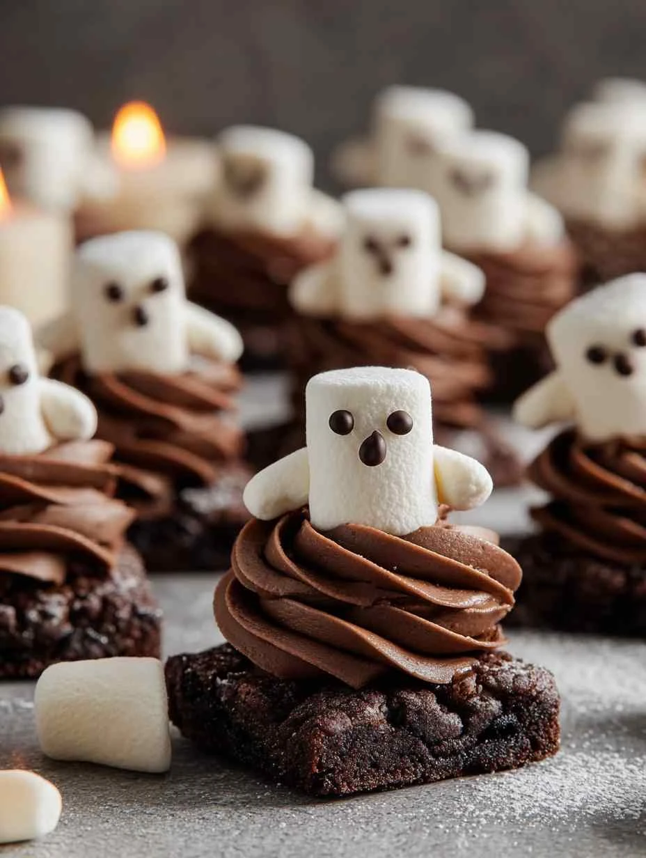 Spooky Ghost Marshmallow Cookies Recipe Homemade Spooky Ghost Cookies Best Marshmallow Ghost Cookies Easy Ghost Marshmallo...