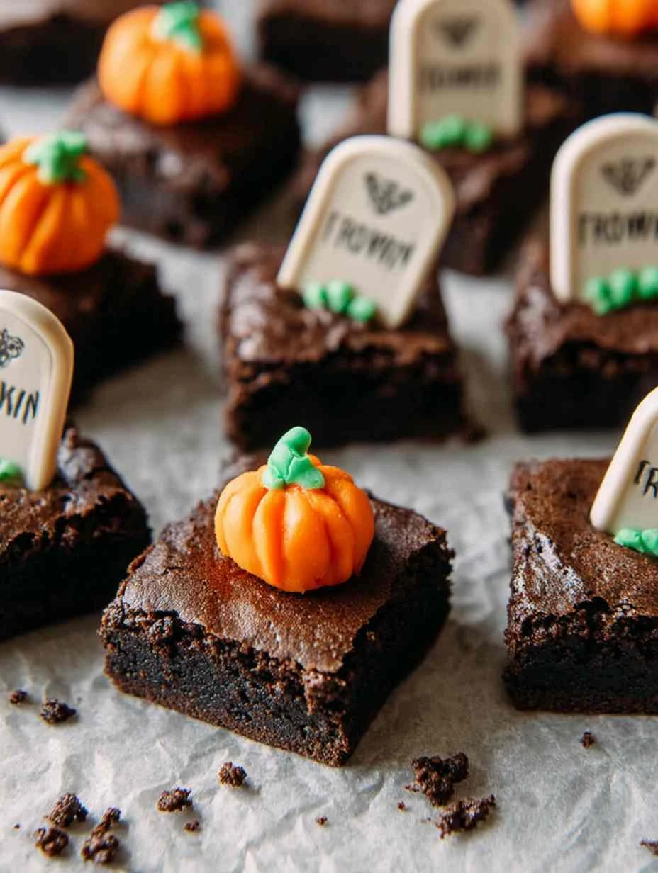 Spooky Graveyard Brownie Recipe Halloween Graveyard Scene Brownies How To Make Spooky Halloween Brownies Best Halloween Gr...