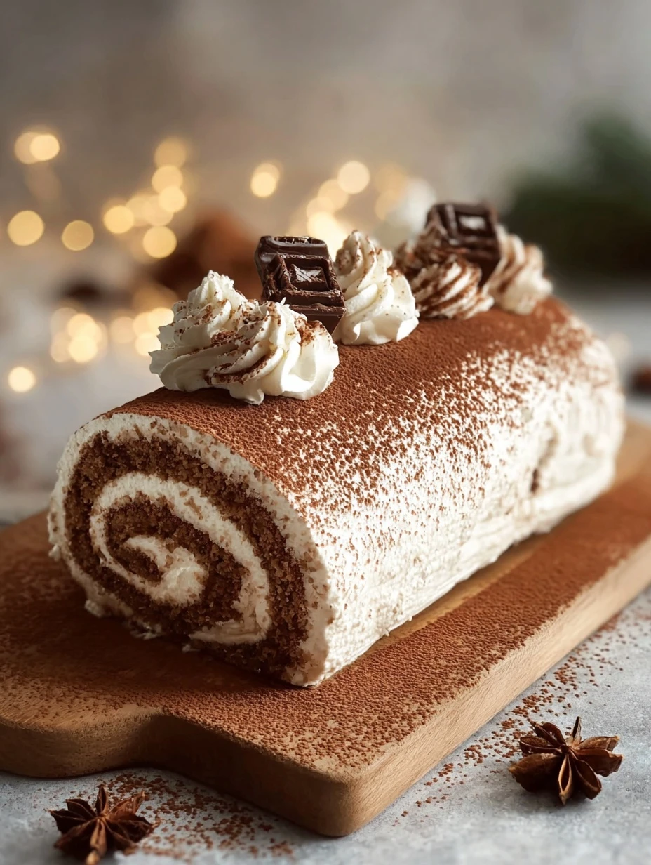 Tasty Tiramisu Yule Log Recipe Best Tiramisu Yule Log Cake Ideas How To Make Tiramisu Yule Log Holiday Tiramisu Yule Log C...