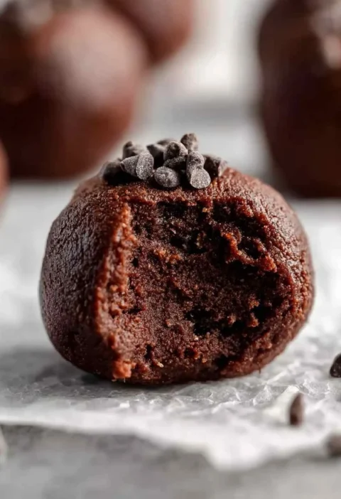 3-Ingredient No Bake Brownie Bites 3ingredient Bake Brownie Bites