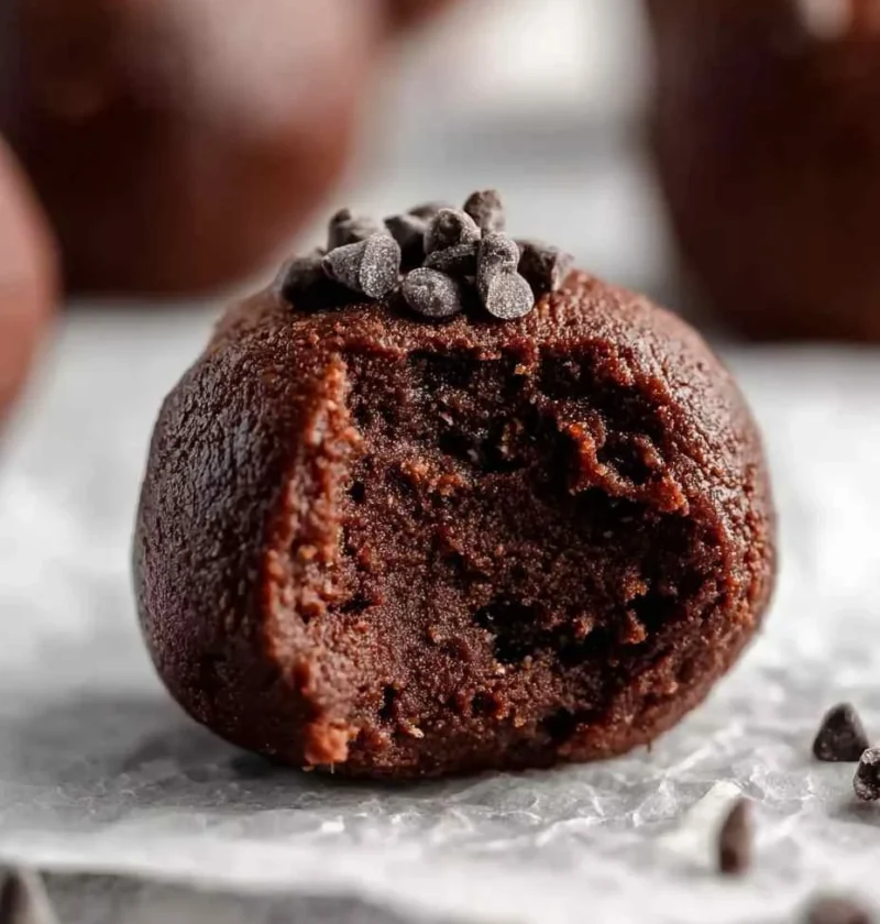 3-Ingredient No Bake Brownie Bites 3ingredient Bake Brownie Bites