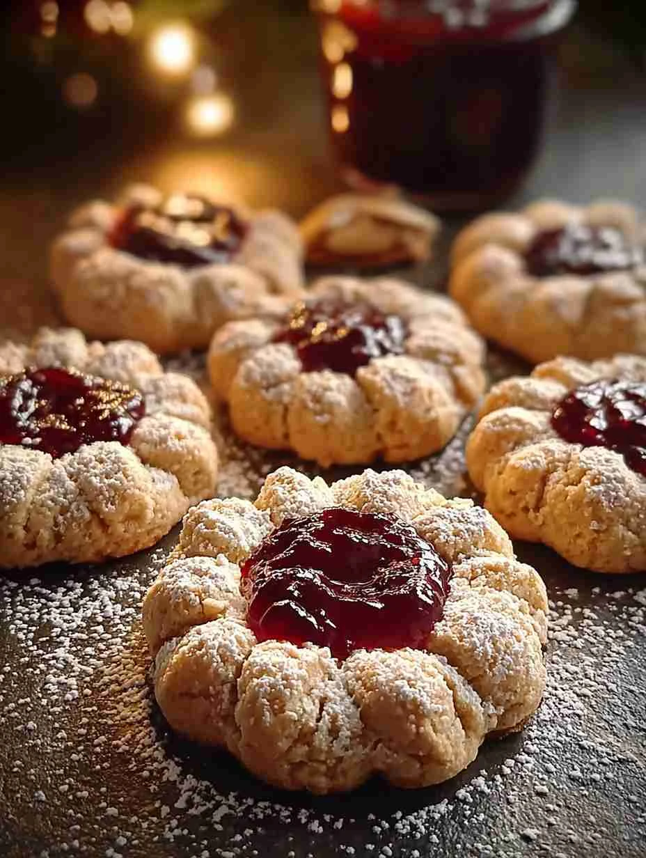 Amaretti Thumbprint Cookies Recipe Chewy Almond Cookies For Christmas Best Amaretti Thumbprint Cookie Ideas Gluten-free Am...