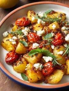 Baked Feta Potatoes: Crispy, Cheesy Perfection Recipe