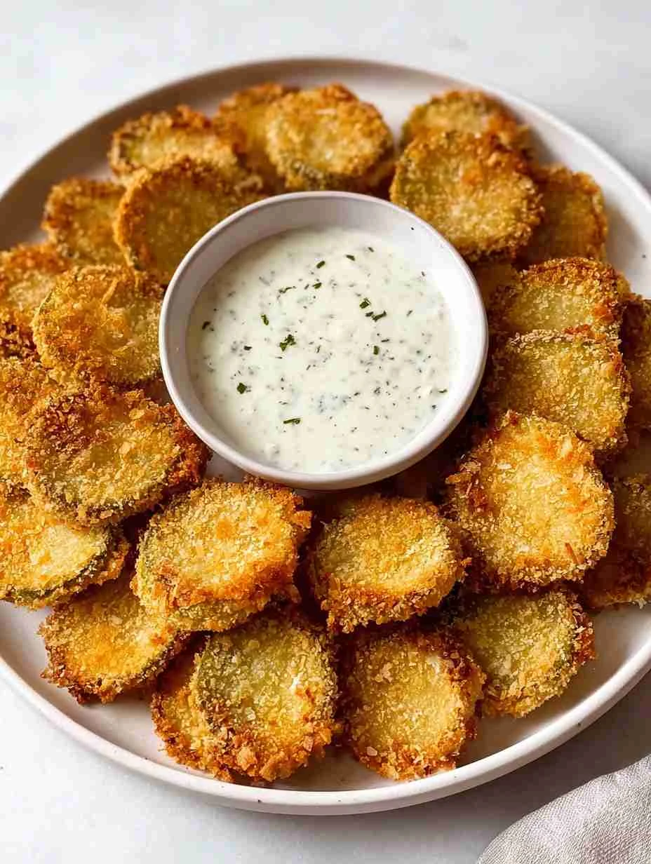 Best Air Fryer Fried Pickles Recipe Crispy Air Fryer Pickle Snacks How To Make Crispy Pickles In Air Fryer Low-calorie Air...